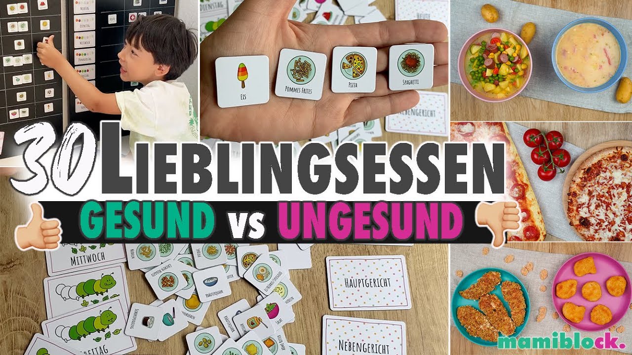 Gesundes Lieblingsessen von Kindern | Fast Food 4 Kids | Der 1. Kinder - Speiseplaner 🙌🏻🤗