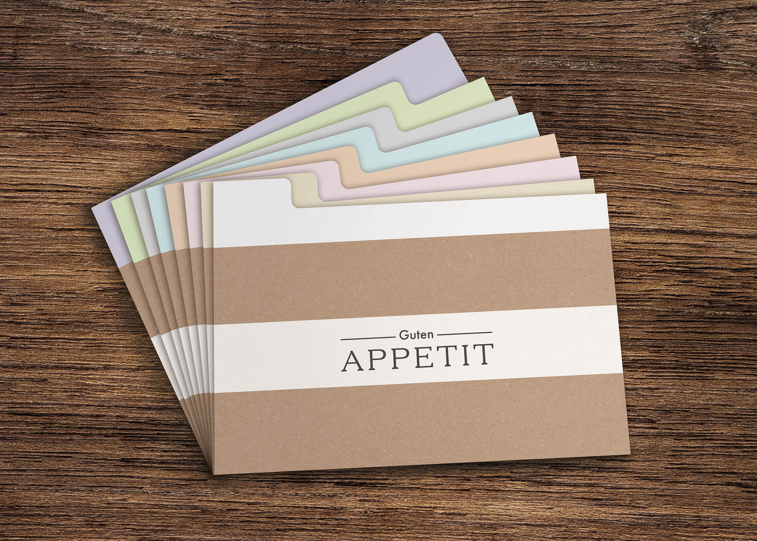 Unendlicher Speiseplan - Rezeptkartenbox Einleger 8er