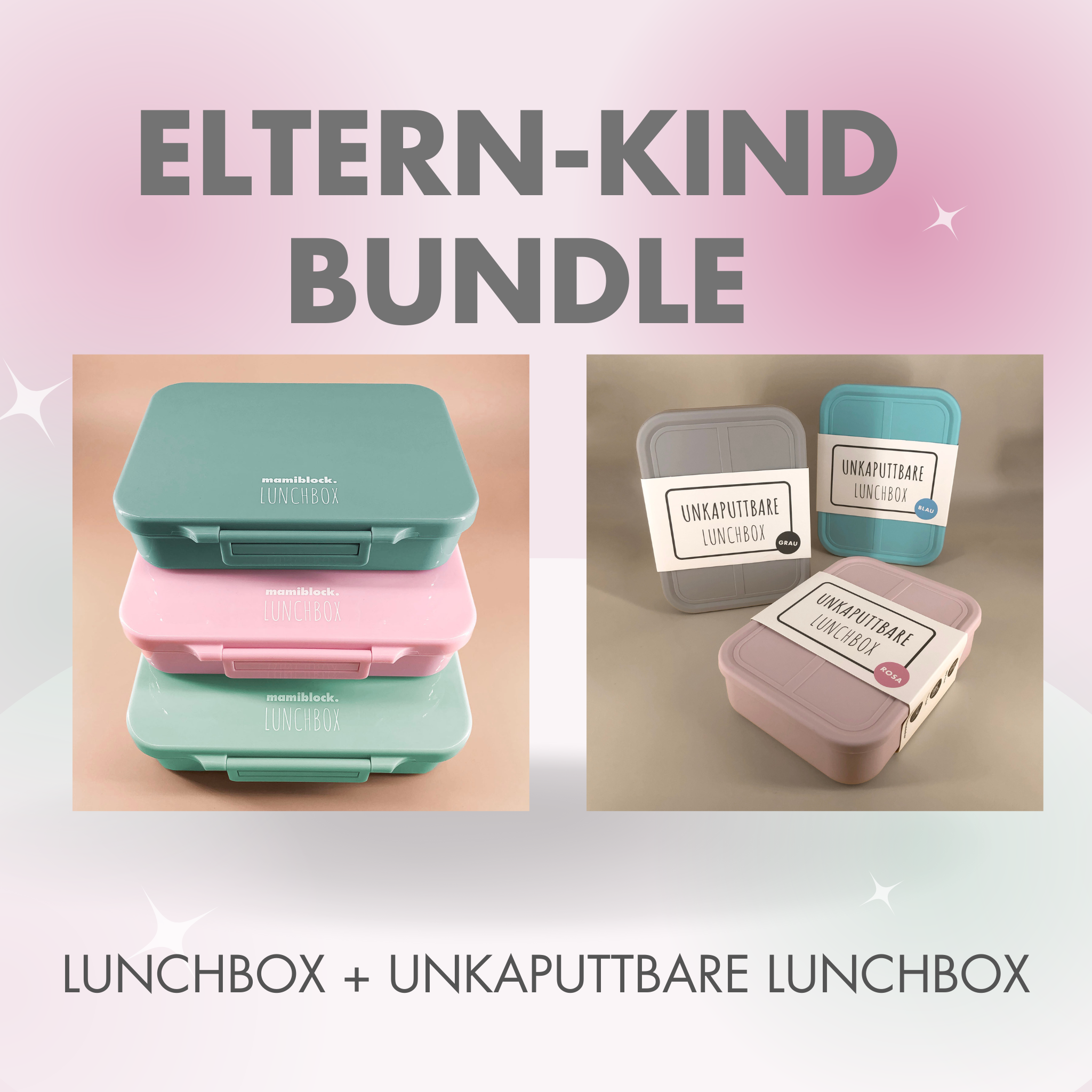 Eltern-Kind-Bundle - Lunchbox + Unkaputtbare Lunchbox