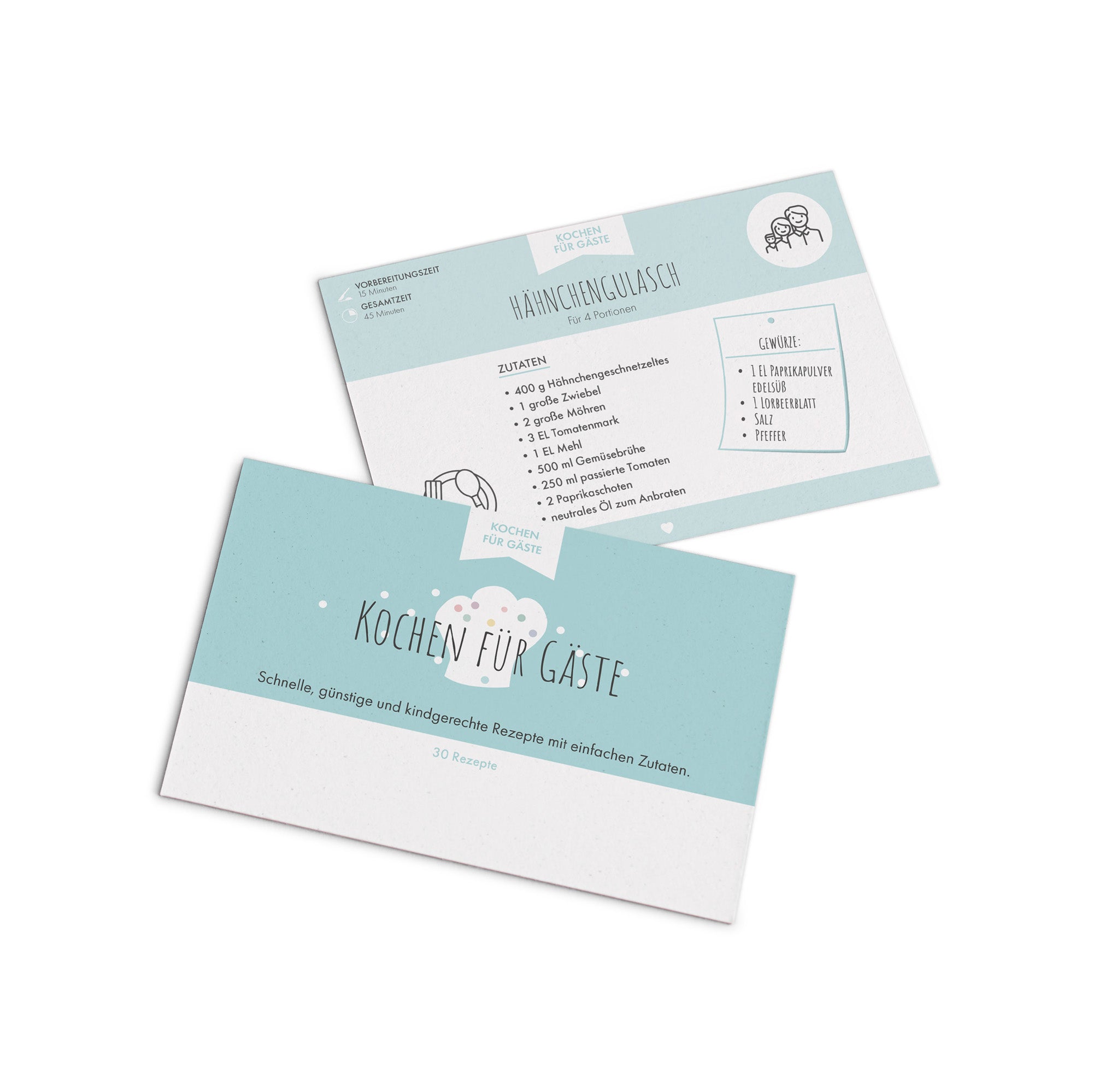 Unendlicher Speiseplan - Rezeptkarten - Kochen für Gäste
