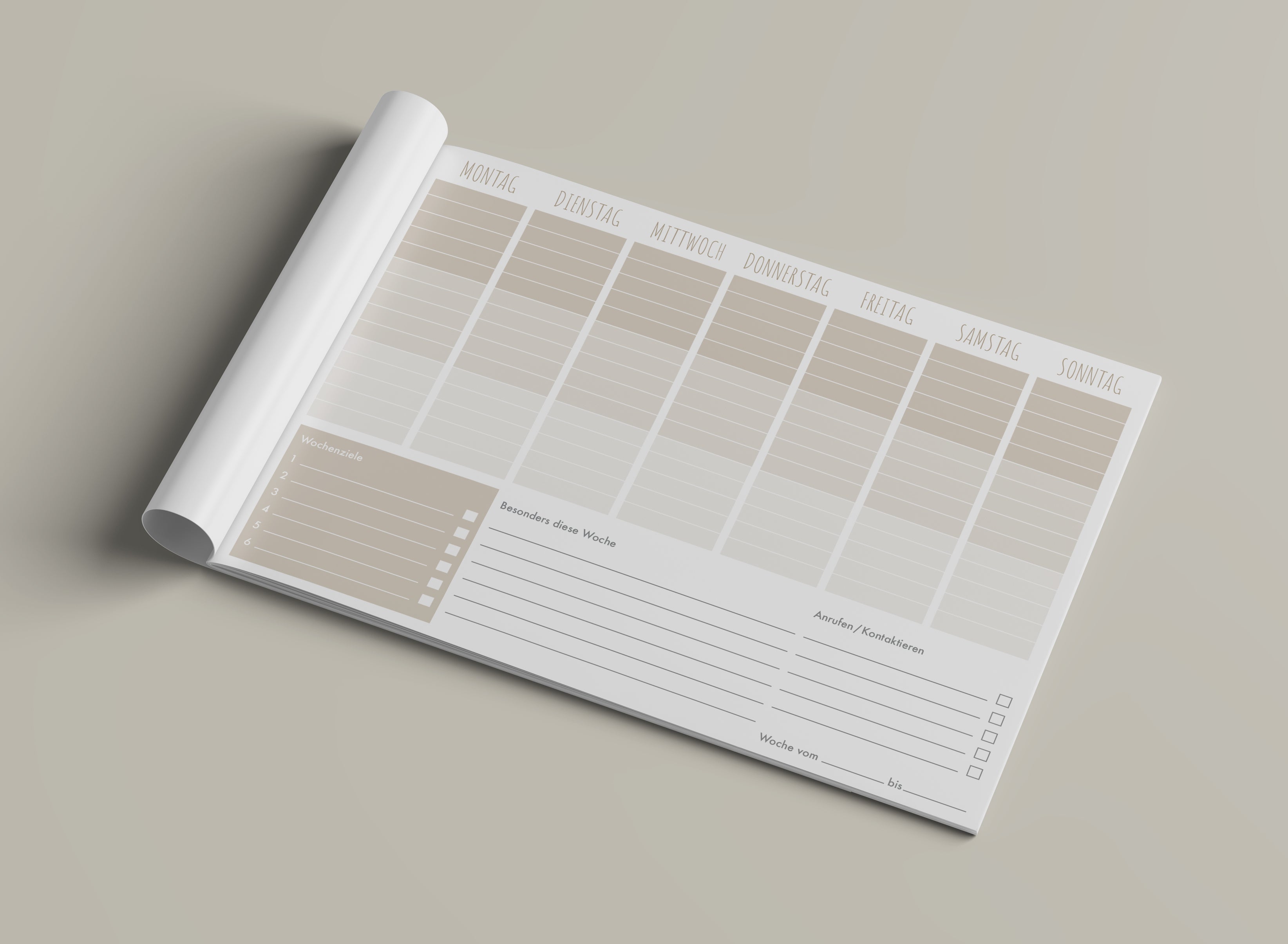 Wochenplaner Block DinA4