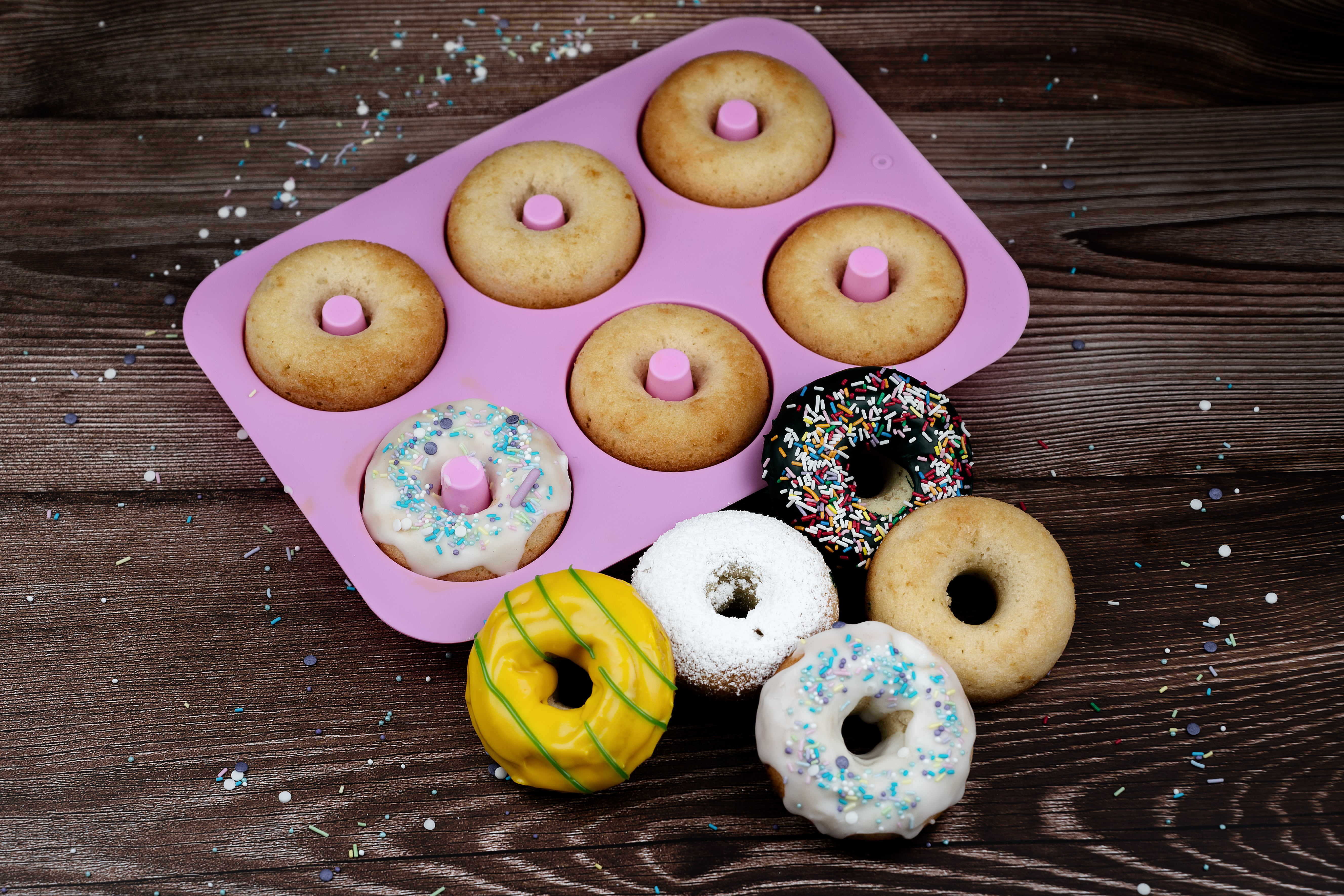 Silikonform - Donuts