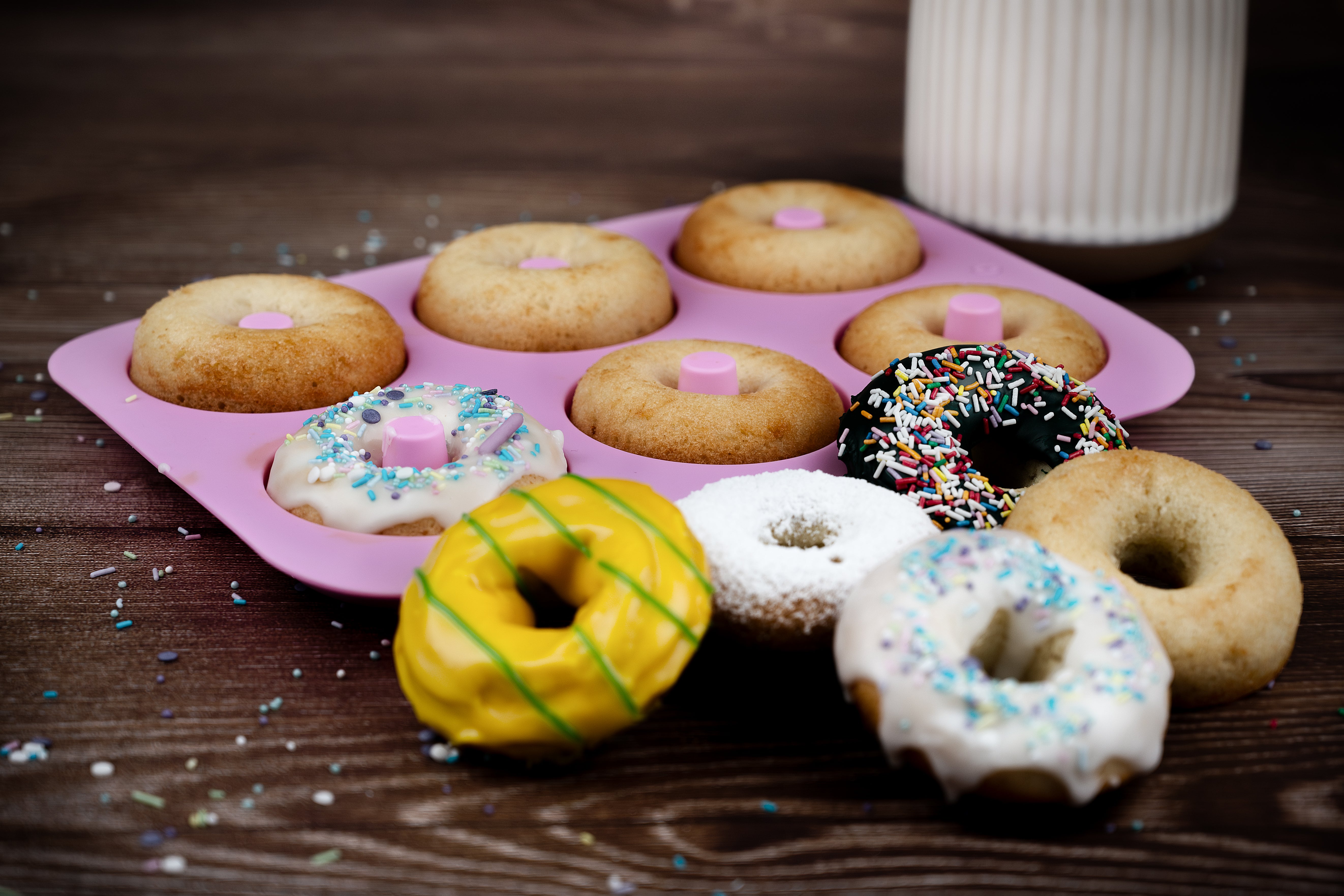 Silikonform - Donuts