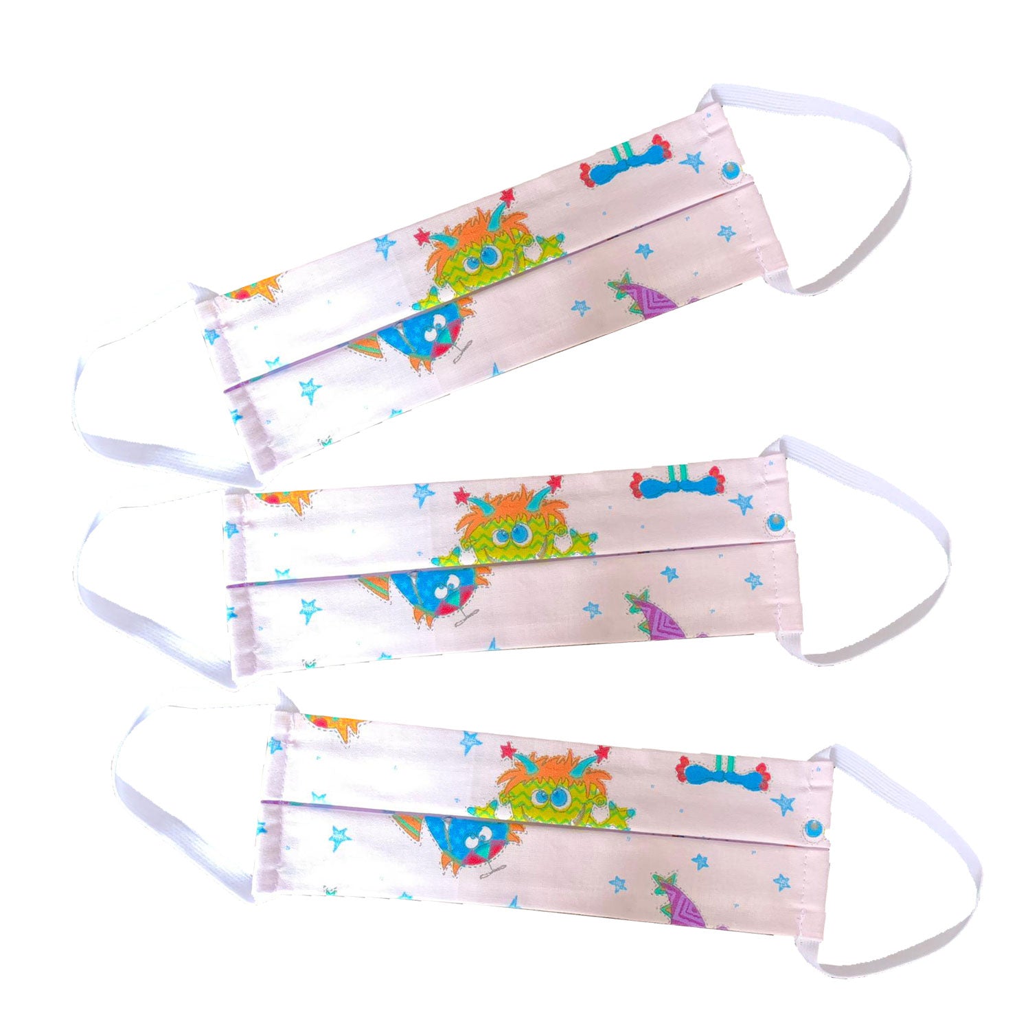 ♥ Premium Mund- und Nasenschutz für Kinder Motiv Bazillen ♥