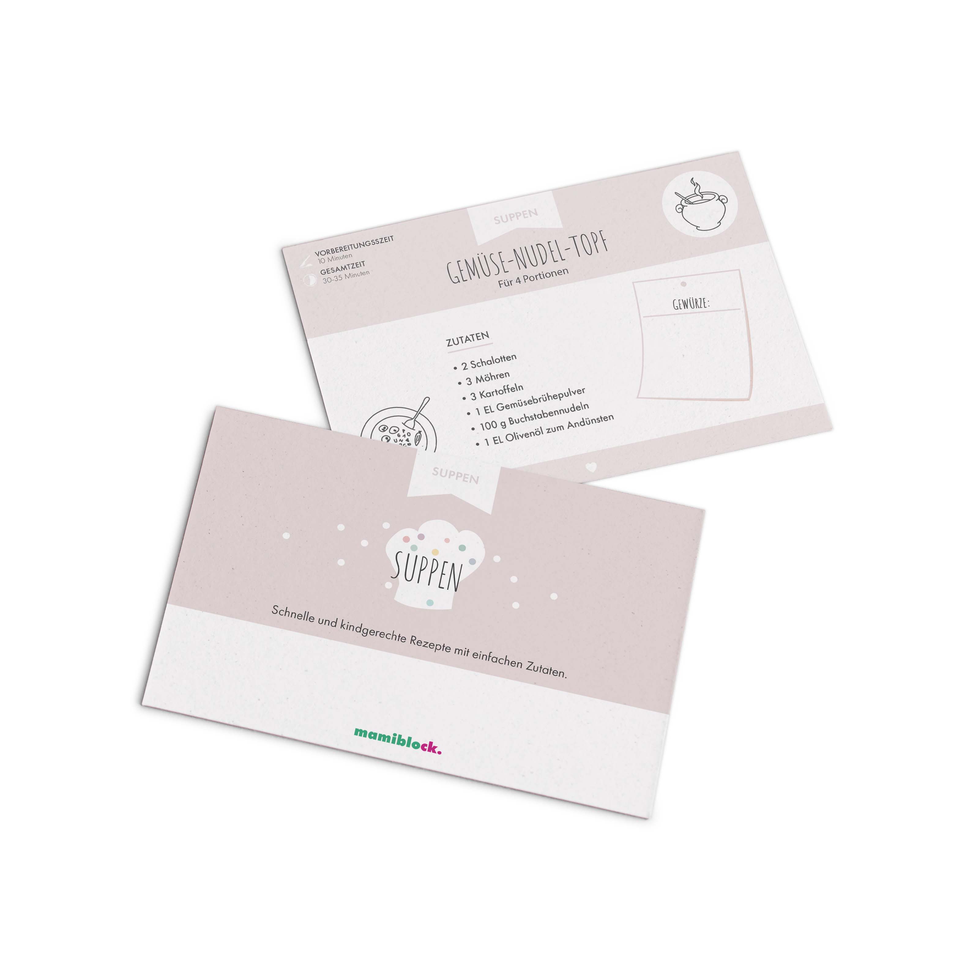 Unendlicher Speiseplan - Rezeptkarten - Suppen