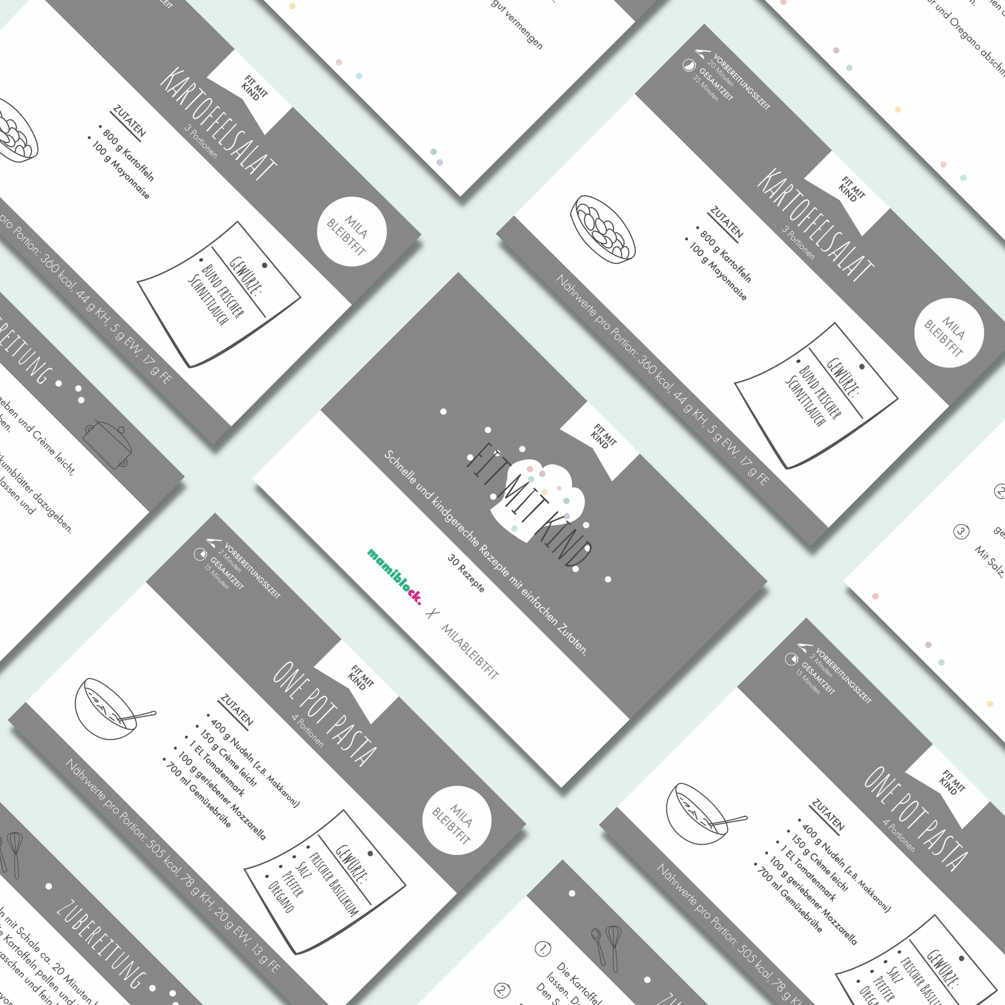Unendlicher Speiseplan - Rezeptkarten - Fit mit Kind