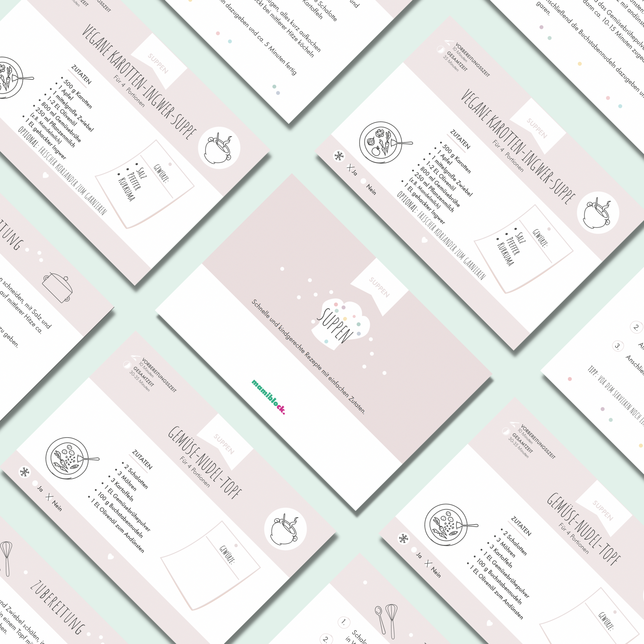 Unendlicher Speiseplan - Rezeptkarten - Suppen