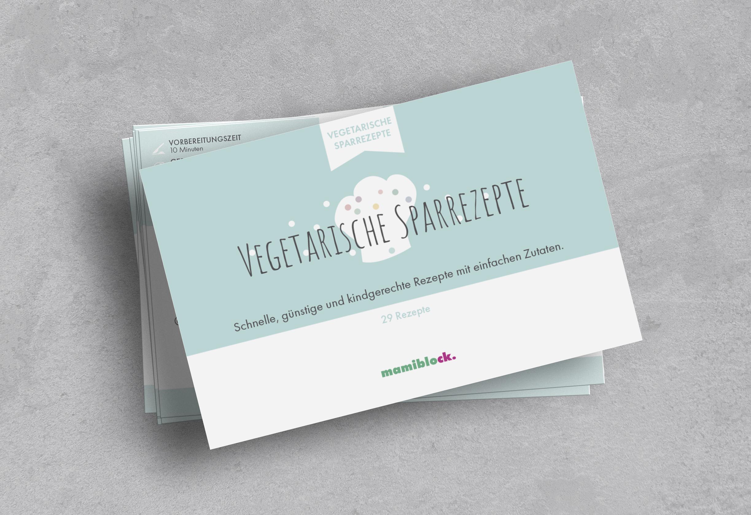 Unendlicher Speiseplan - Rezeptkarten - Vegetarische Sparrezepte