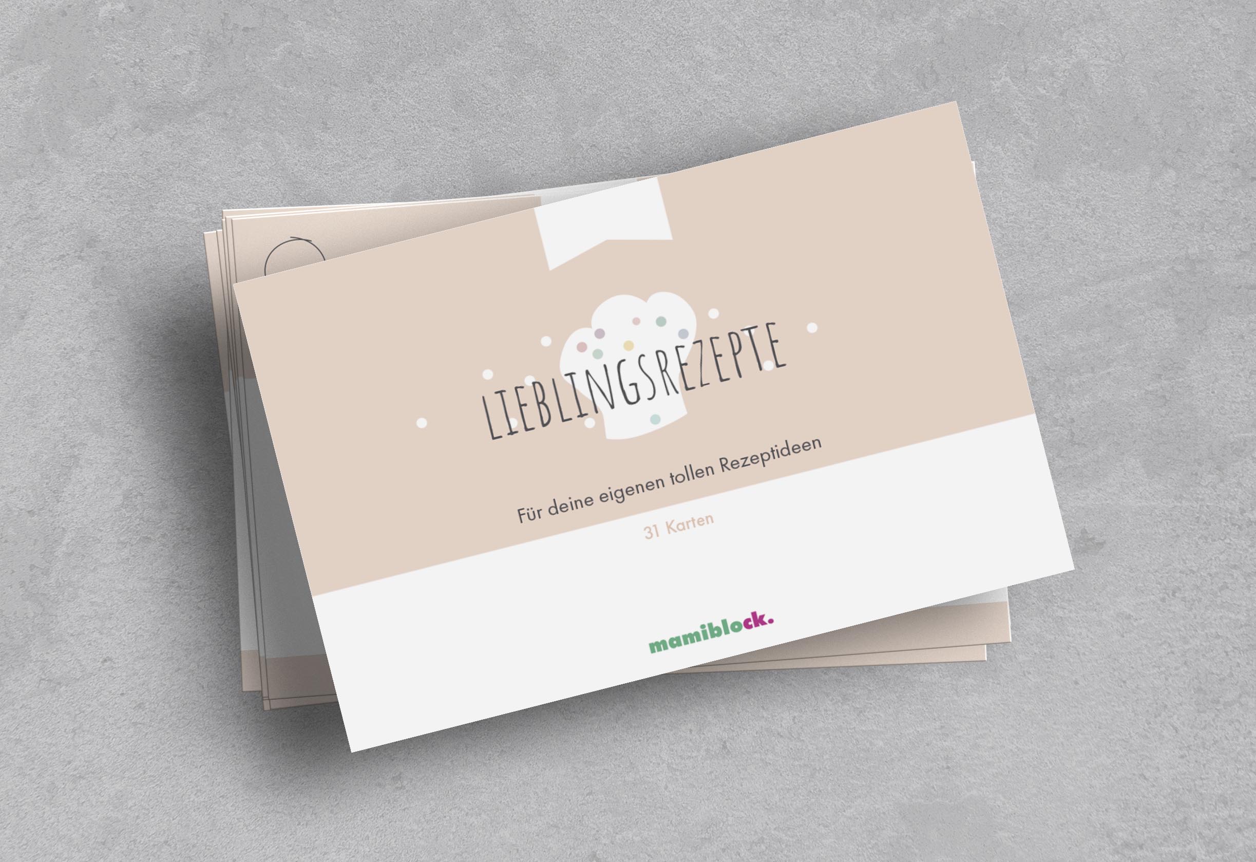 Unendlicher Speiseplan - Rezeptkarten - Blankokarten