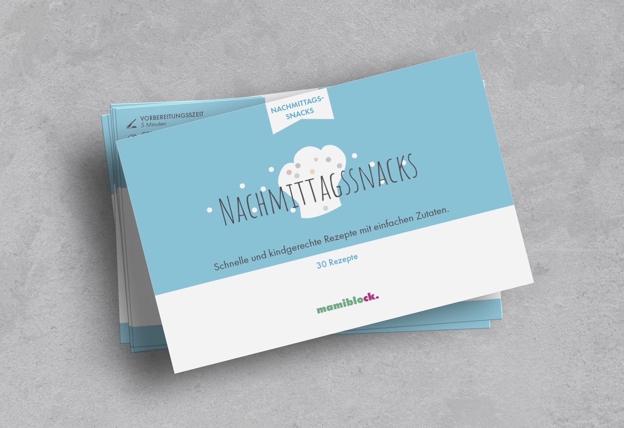 Unendlicher Speiseplan - Rezeptkarten - Nachmittagssnacks