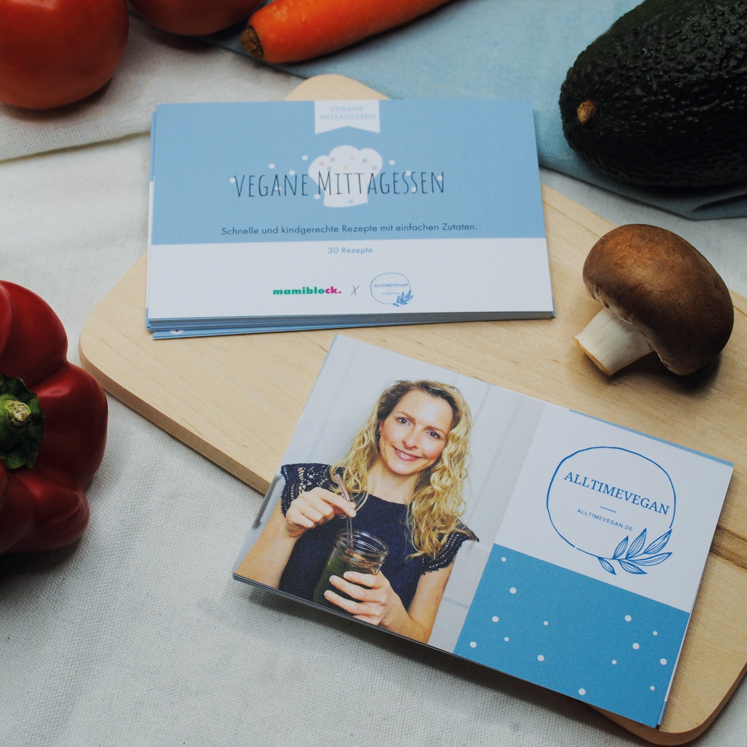 Unendlicher Speiseplan - Rezeptkarten - Vegane Mittagessen