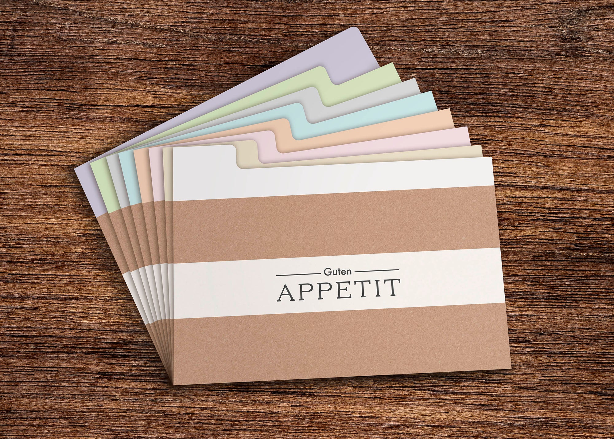 Unendlicher Speiseplan - Rezeptkartenbox Einleger 8er