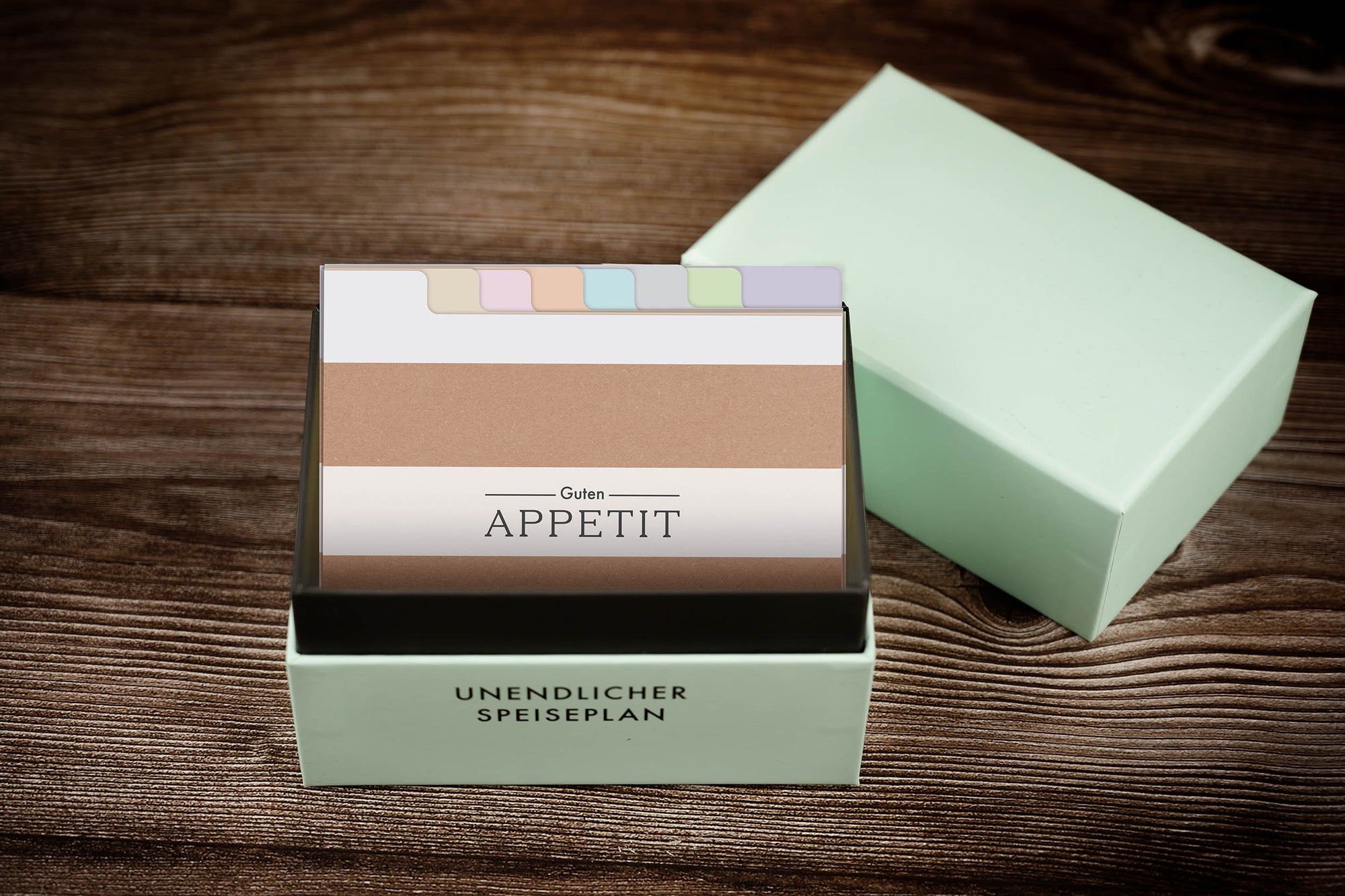 Unendlicher Speiseplan - Rezeptkartenbox Einleger 8er