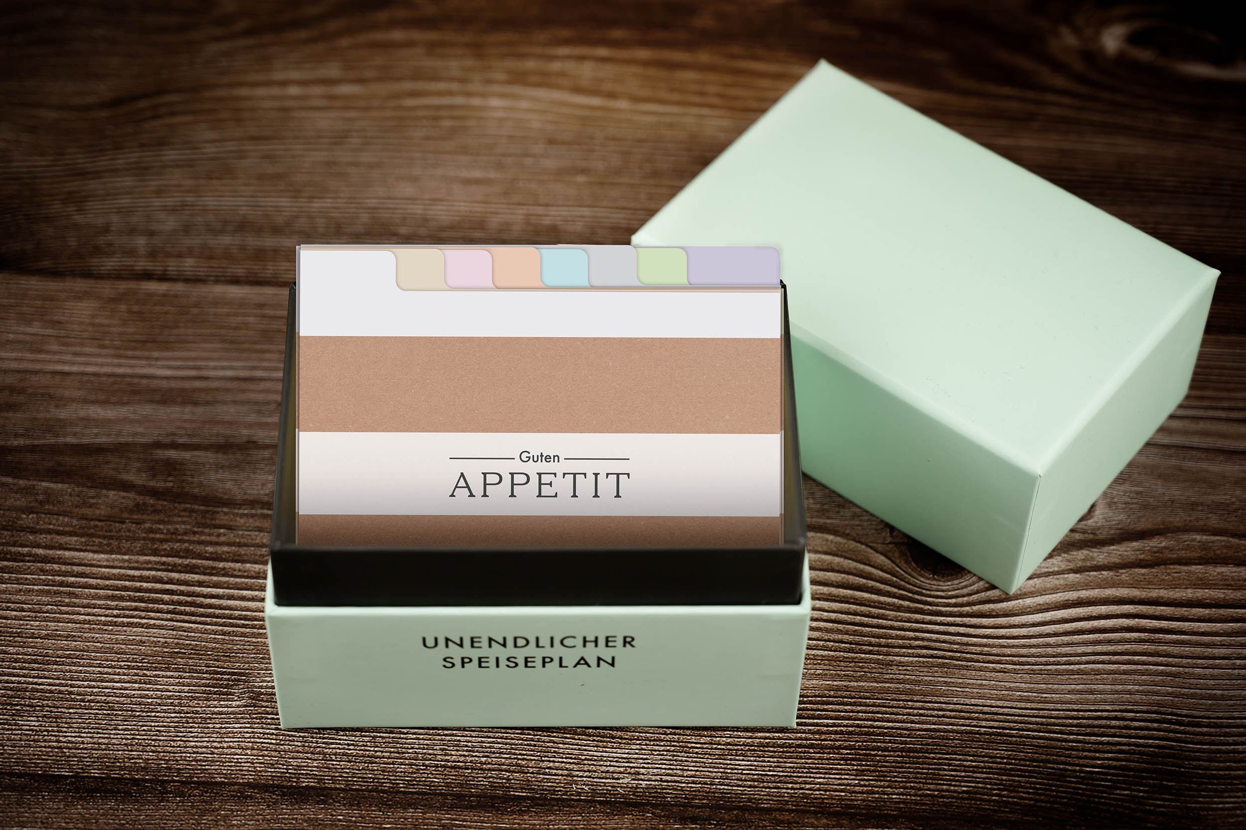 Unendlicher Speiseplan - Rezeptkartenbox Einleger 8er