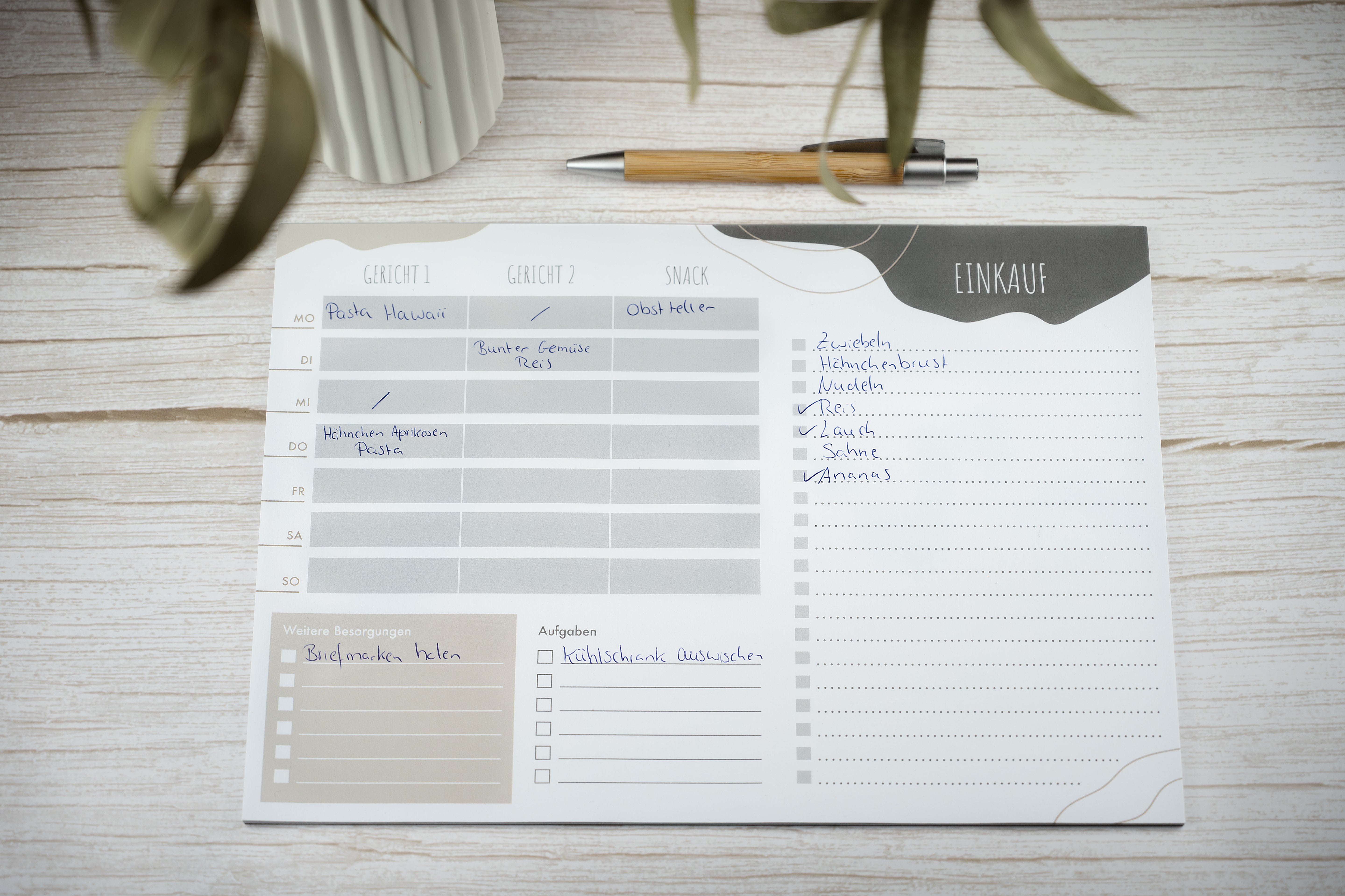Essensplaner Block DinA4