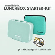 Lunchbox Starter-Kit in Mint mit Schutzhülle und Sticker