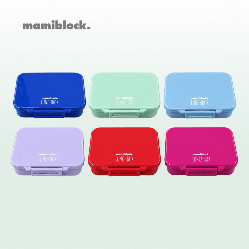 Mamiblock Lunchboxen in sechs Farben