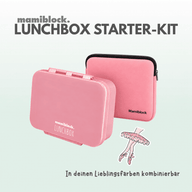 Lunchbox Starter-Kit in Pink mit Schutzhülle und Sticker