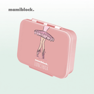 Rosa Lunchbox mit Ballerina-Sticker