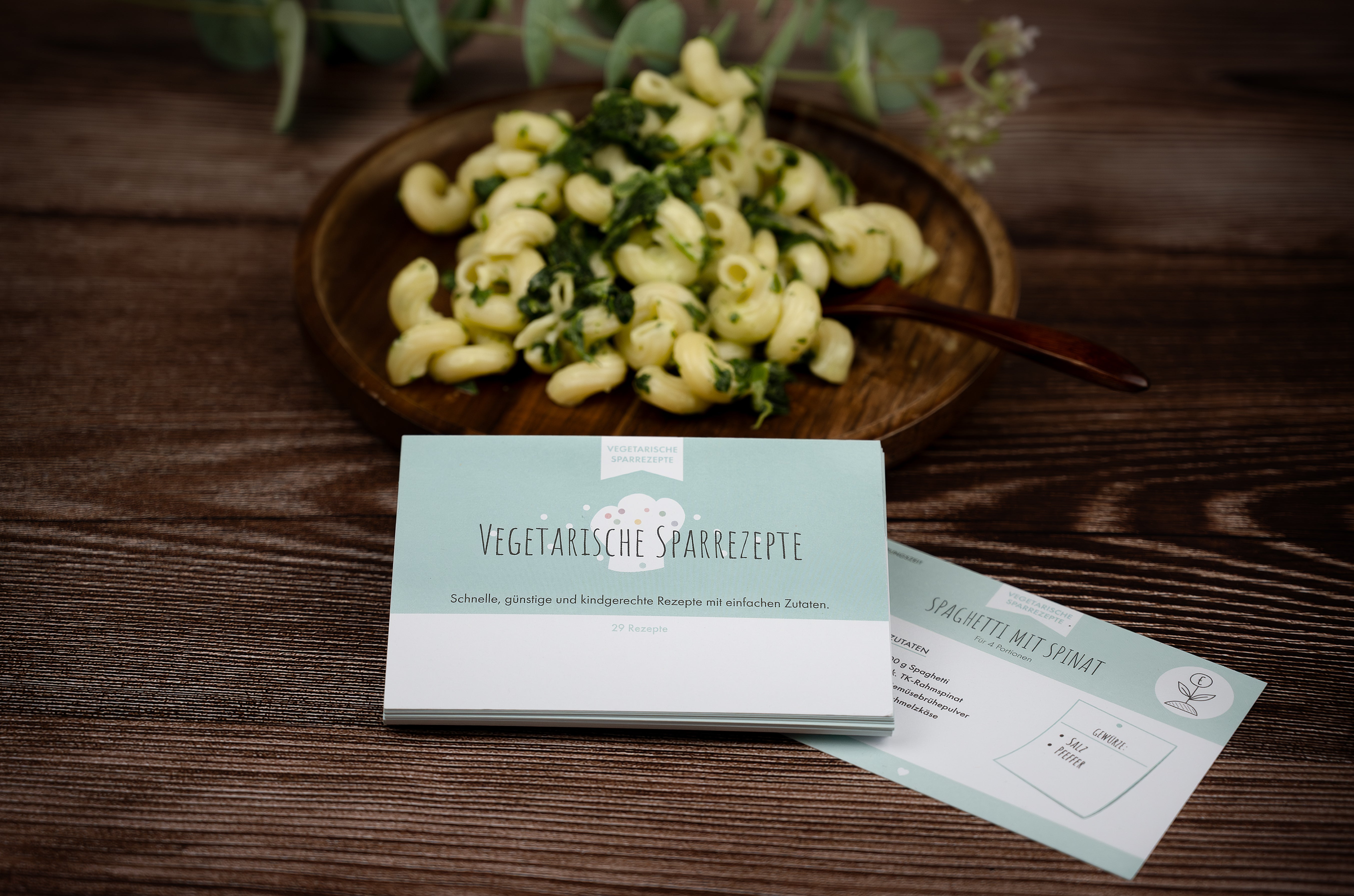 Unendlicher Speiseplan - Rezeptkarten - Vegetarische Sparrezepte