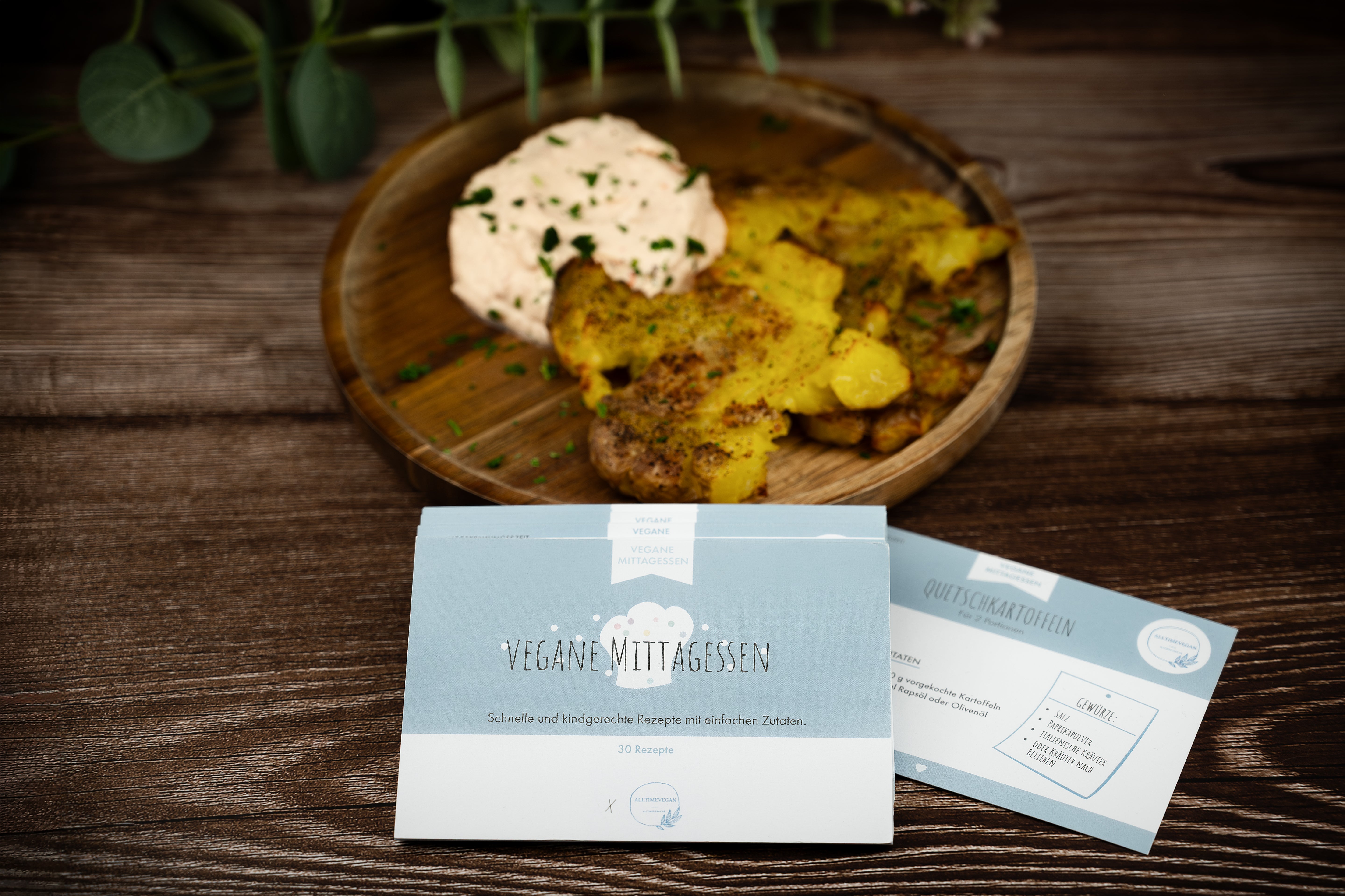 Unendlicher Speiseplan - Rezeptkarten - Vegane Mittagessen