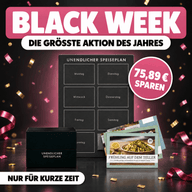 Black Week Unendlicher Speiseplan Profi Kit