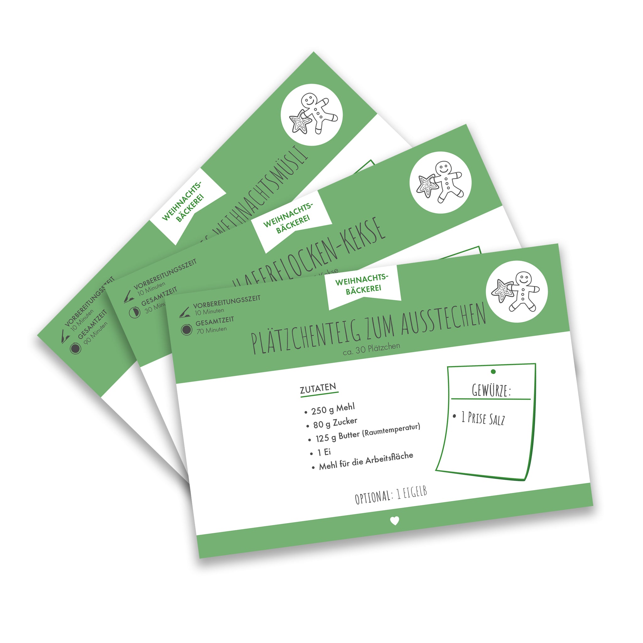 Unendlicher Speiseplan - Rezeptkarten - Weihnachtsbäckerei