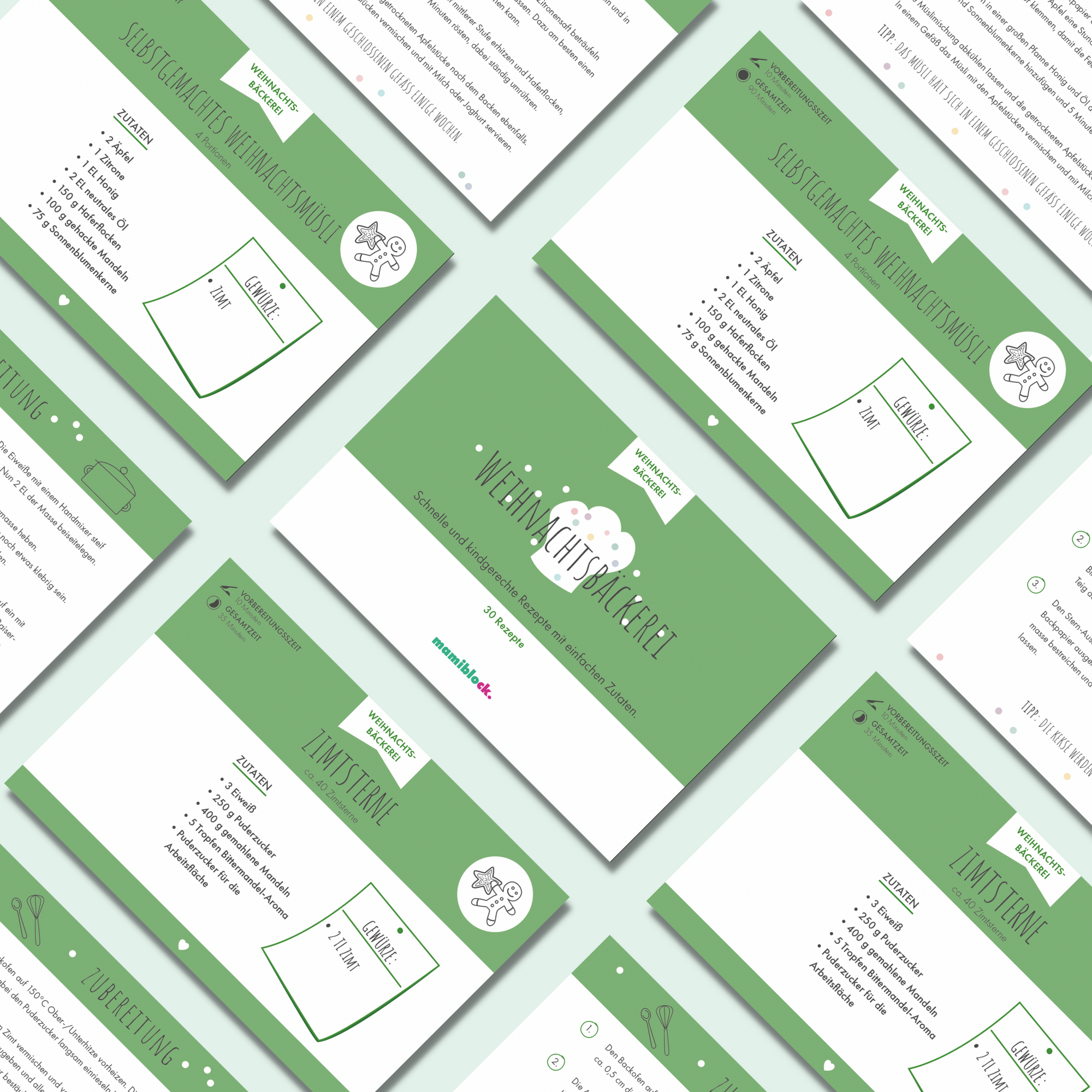 Unendlicher Speiseplan - Rezeptkarten - Weihnachtsbäckerei