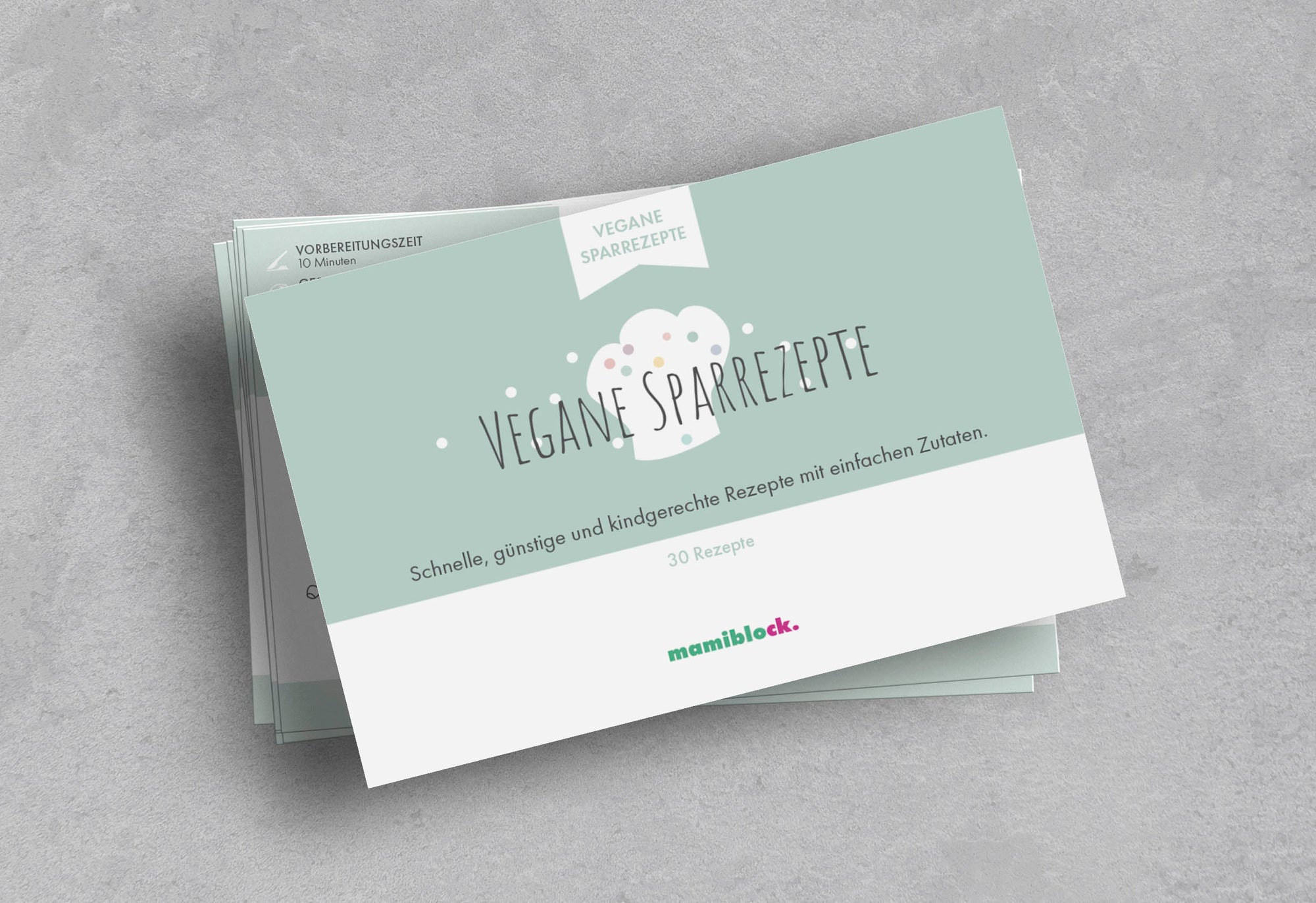 Unendlicher Speiseplan - Rezeptkarten - Vegane Sparrezepte