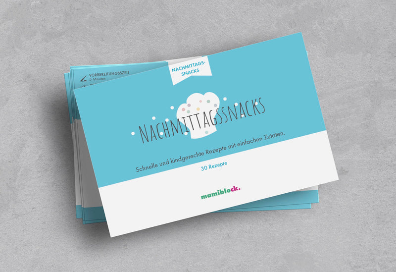 Unendlicher Speiseplan - Rezeptkarten - Nachmittagssnacks